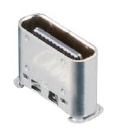 HIROSE / HRS CX80B1-24P USB Connector, USB Type C, USB 3.1, Receptacle, 24 Ways, Surface Mount, Right Angle