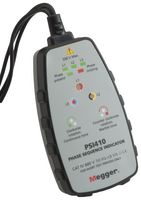 MEGGER PSI410 Phase Rotation Meter, 5 °C, 40 °C, 137 mm, 78 mm