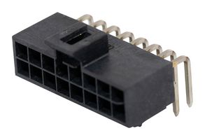 MOLEX 105314-1316 Pin Header, Wire-to-Board, 2.5 mm, 2 Rows, 16 Contacts, Through Hole Right Angle