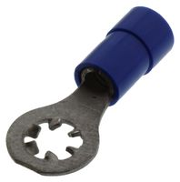 MOLEX 19075-0013 Ring Tongue Terminal, M3.5, #6, 14 AWG, 2.6 mm², InsulKrimp 19075 Series, Blue