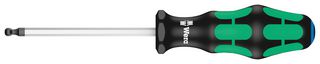 WERA 22815 Screwdriver, Hexagon Ball Head, Hexagon Socket Screws, Kraftform Plus, 5mm x 100mm
