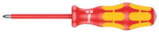 WERA 6152 Phillips Screwdriver, VDE, #1 Tip, 80 mm Blade Length, 178 mm Overall Length