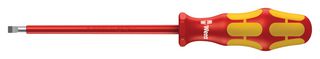 WERA 6105 Screwdriver, VDE, 100 mm Blade, 3 mm Tip, 181 mm Overall