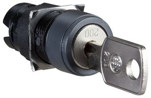 SCHNEIDER ELECTRIC ZB6AGC Switch Actuator, XB6 Series Key Operated Selector Switches, IP66, IK05, NEMA 4X