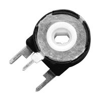 AMPHENOL PIHER SENSORS AND CONTROLS PT15NH02-104A2020-S Trimmer, Single Turn, Carbon, Side Adjust, 100 kohm, Through Hole, 1 Turns