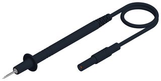 HIRSCHMANN TEST AND MEASUREMENT 934156100 Test Tip Probe, Test Tip Probe, 4mm Banana Plug, Shrouded, 3.3 ft, 1 m, Black, 16 A