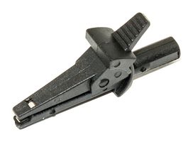 MUELLER ELECTRIC BU-110-0. MINI ALLIGATOR CLIP, 11.2MM, BLACK, 10A