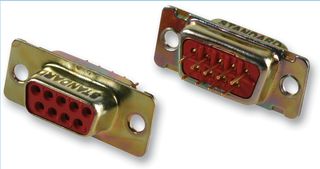 ITW MCMURDO DE9SOL D Sub Connector, Standard, Receptacle, Standard D, 9 Contacts, DE, Solder