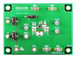 ROHM BD83070GWL-EVK-001 Evaluation Board, DC/DC Converter, 2.7V To 5.5V Li-Ion Battery Input, 2.5V, 3.3V, 1A Output