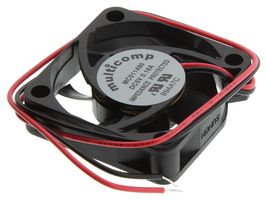 MULTICOMP MC011490 DC Axial Fan, 5 V, Square, 40 mm, 10 mm, Sleeve Bearing, 7.1 CFM