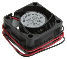 MULTICOMP MC011492 DC Axial Fan, 12 V, Square, 40 mm, 20 mm, Sleeve Bearing, 7.7 CFM