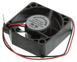 MULTICOMP MC011506 DC Axial Fan, 12 V, Square, 30 mm, 10 mm, Vapo Bearing, 5.5 CFM