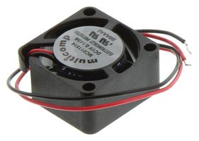 MULTICOMP MC011514 DC Axial Fan, 5 V, Square, 20 mm, 10 mm, Vapo Bearing, 1.5 CFM