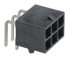 MOLEX 172064-0010 Pin Header, Power, 5.7 mm, 2 Rows, 10 Contacts, Through Hole Right Angle, Mega-Fit 172064