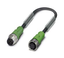 PHOENIX CONTACT 1668360 Sensor Cable, 4 Pos, M12 Plug, M12 Receptacle, 4 Positions, 600 mm, 23.6 "