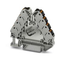 PHOENIX CONTACT 3270157 DIN Rail Mount Terminal Block, 16 Ways, 26 AWG, 14 AWG, 1.5 mm², Push In, 17.5 A