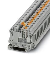 PHOENIX CONTACT 3064072 DIN Rail Mount Terminal Block, Knife Disconnect, 2 Ways, 24 AWG, 8 AWG, 6 mm², Screw, 20 A