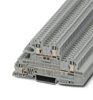 PHOENIX CONTACT 3076031 DIN Rail Mount Terminal Block, 4 Ways, 24 AWG, 12 AWG, 4 mm², Screw, 24 A