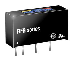 RECOM POWER RFB-0505S Isolated Through Hole DC/DC Converter, ITE, SIP, 1:1, 1 W, 1 Output, 5 V