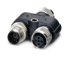 PHOENIX CONTACT 1419933 Sensor Splitter, Y - Style, Panel Mount, 5 Position M12 Receptacle