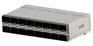 TE CONNECTIVITY 2340033-8 I/O Connector, 20 Contacts, Receptacle, zSFP+, Press Fit, PCB Mount