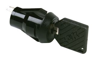 C&K COMPONENTS P20113TCM03Q22 Keylock Switch, DPDT, P Series, 2 Position, Solder Lug, 4 A