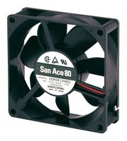 SANYO DENKI 109R0805F402 DC Axial Fan, 5 V, Square, 80 mm, 25 mm, Ball Bearing, 32.5 CFM