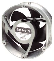 SANYO DENKI 9SG5748P5H01 DC Axial Fan, 48 V, Rectangular with Rounded Ends, 150 mm, 51 mm, Ball Bearing, 410 CFM