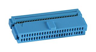 YAMAICHI NFS-50A-0110BF IDC Connector, IDC Receptacle, Female, 1.27 mm, 2 Row, 50 Contacts, Cable Mount