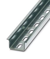 PHOENIX CONTACT 0806602 DIN Mounting Rail, Perforated, DIN Rail, DIN Rail Terminals, 2 m, 15 mm, 35 mm, Steel