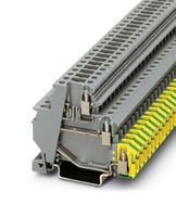 PHOENIX CONTACT 3011054 DIN Rail Mount Terminal Block, Sensor/Actuator, 5 Ways, 24 AWG, 12 AWG, 2.5 mm², Screw, 24 A