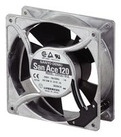 SANYO DENKI 109S078UL DC Axial Fan, Square, 120 mm, 38 mm, Ball Bearing, 102.5 CFM