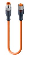 LUMBERG AUTOMATION RST 4-RKT 4-251/2 M Sensor Cable, 4 Pos, 2 m, 6.6 ft, RST-RKT Series