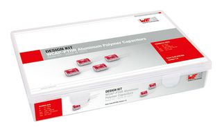 WURTH ELEKTRONIK 870055 Capacitor Kit, 10µF to 150µF WCAP-PTHR Series Aluminium Polymer THT Capacitors, WCAP-PTHR Series