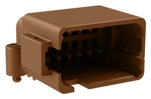 AMPHENOL SINE/TUCHEL ATF13-12PD-BM01 Automotive Connector, AT Series, Right Angle Receptacle, 12 Contacts, PCB Pin, Thermoplastic Body