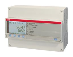 ABB 2CMA170520R1000 Energy Meter, Three Phase, 57.7VAC to 288VAC / 100VAC to 500VAC, DIN Rail