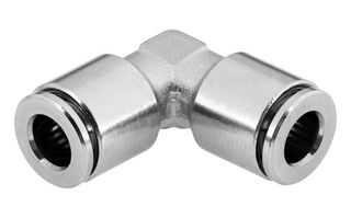 FESTO NPQH-L-Q8-E-P10 Pneumatic Fitting, Push-In L-Fitting, 20 bar, 8 mm, Brass, NPQH