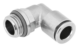 FESTO NPQH-L-G38-Q14-P10 Pneumatic Fitting, Push-In L-Fitting, G3/8, 20 bar, 14 mm, Brass, NPQH