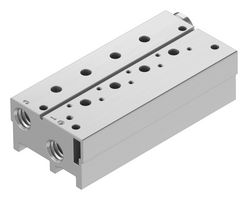 FESTO VABM-B10-20S-G14-4-P3 Manifold Block, 4 Outlet, G1/4, VABM Series, VUVS Solenoid Valves/VTUS Valve Manifold Assemblies