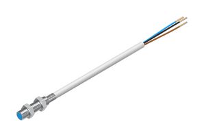 FESTO SIEN-M5B-PO-K-L Inductive Proximity Sensor, 0.8 mm, M5 x 0.5, PNP, 10 V to 30 V, NC, Cable, SIEN Series