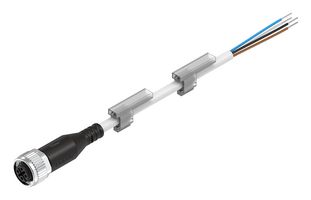 FESTO NEBU-M12G5-K-7-LE4 Sensor Cable, M12 Receptacle, Free End, 4 Positions, 7 m, 23 ft