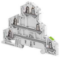 TE CONNECTIVITY - ENTRELEC 1SNK705512R0000 DIN Rail Mount Terminal Block, 6 Ways, 26 AWG, 12 AWG, 2.5 mm², Push In, 22 A