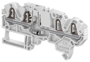TE CONNECTIVITY - ENTRELEC 1SNK705710R0000 DIN Rail Mount Terminal Block, 4 Ways, 12 AWG, 2.5 mm², Clamp, 1 A