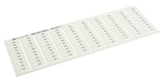 TE CONNECTIVITY - ENTRELEC 1SNK140021R0000 Terminal Block Marker, Pre-Printed Marker Card, Terminal Blocks, 11-20, 5.2 mm, SNK Series