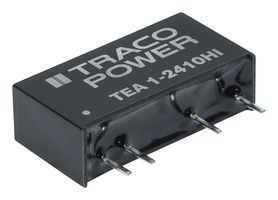 TRACO POWER TEA 1-0505HI Isolated Through Hole DC/DC Converter, ITE, SIP, 1:1, 1 W, 1 Output, 5 V
