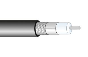 HUBER+SUHNER SPUMA_400 Coaxial Cable, SPUMA 400, Copper Coated Aluminium, 10.25 mm, 50 ohm, Black