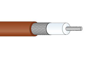 HUBER+SUHNER RG_196_A/U Coaxial Cable, RG196 / RG196A/U, 1.83mm, 50ohm, 100m