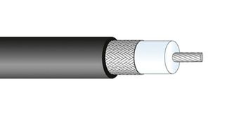 HUBER+SUHNER RG_174_A/U Coaxial Cable, RG174 / RG174A/U, 2.8mm, 50ohm, 100m