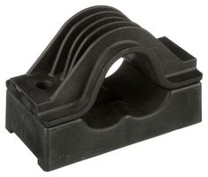 PANDUIT CCPLTR3139-X Fastener, 31-39mm Dia, Screw Mount Cable Clamp, Nylon (Polyamide), Glass Filled, Black, 78 mm