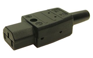 CLIFF ELECTRONIC COMPONENTS CL1918 IEC Power Connector, IEC C13 Socket, 10 A, 250 V, Screw, Cable Mount, MS Series